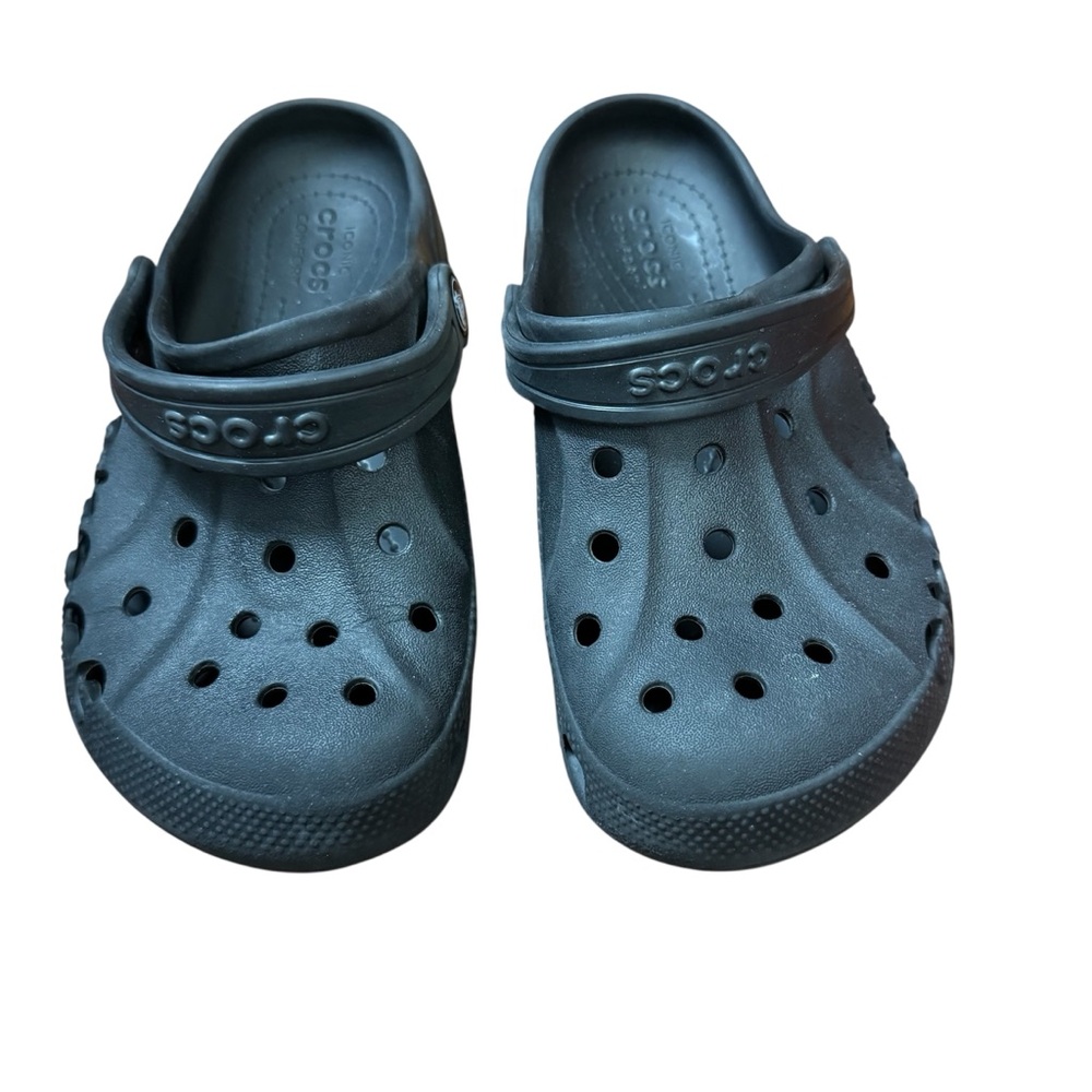 Kids Crocs Size 2 Black Unisex